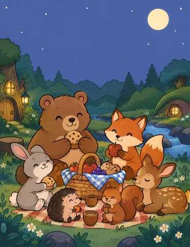Cover of Cozy Woodland Corners, kids' coloring book by EM Books