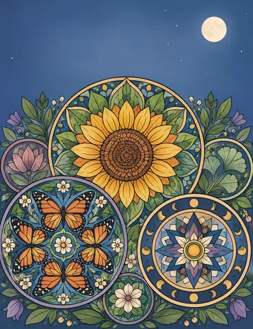 Cover of Circles of Stillness, adult coloring book by Guenard Aurore