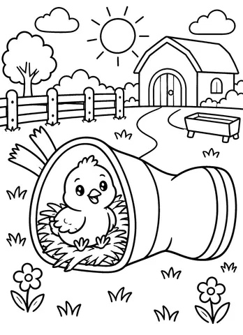 Page 11 of Livre de Coloriage des Animaux de la Ferme pour Enfants : 30 Dessins Amusants et Faciles à Colorier