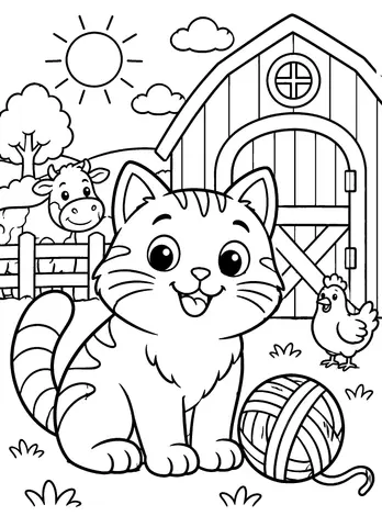 Page 7 of Livre de Coloriage des Animaux de la Ferme pour Enfants : 30 Dessins Amusants et Faciles à Colorier