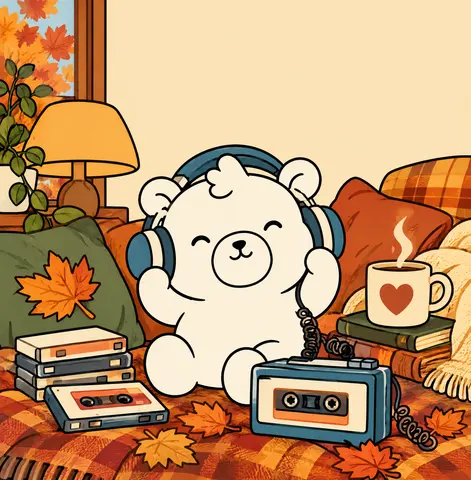 Cover of Autumn Memories of the 1980s,, an adult coloring book by Maya Tony