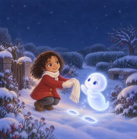 Cover of Following the Winter Glow, picture book by Cathy Gunter