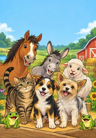 Cover of Kas & Kinz Adventures, kids' coloring book by KC Davis