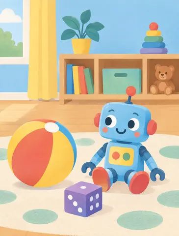 Les petits jouets Nomme chaque jouet, puis frappe ses syllabes.