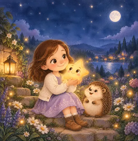 Cover of Mila und der kleine Stern, der nicht leuchten konnte ⭐, picture book by E. Milan