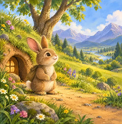 Page 4 of The Little Bunny and the Big Dream