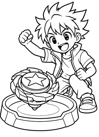 Page 7 of Beyblade coloring book