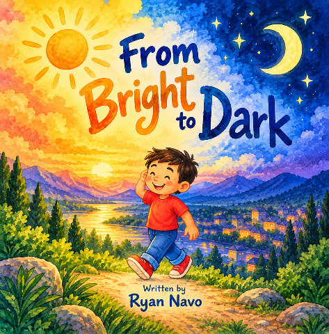 Cover of From Bright to Dark, picture book by Ryan Navo