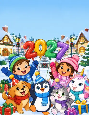 Cover of Midnight Paws & Party Hats, a kids' coloring book by Nitish Dubey