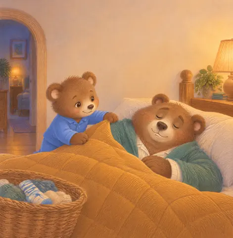 Cover of Dad's Turn for Bed, a picture book by Omr Omr