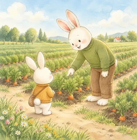 Page 8 of Yunky and a New Friend in the Carrot Field