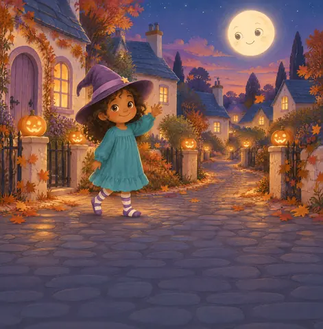 Halloween glowed, all soft and gold.