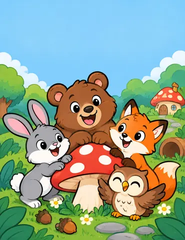 Cover of Wigglewood Wishes, kids' coloring book by Amanda Dalrymple