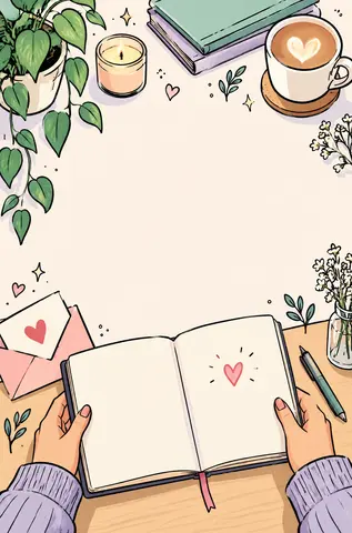 Cover of Dimmi cosa senti – Amore, guided journal by Vale