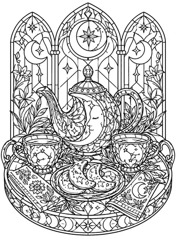 Page 9 of Mystic Hearth Coloring