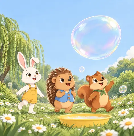 Something wobbled above the daisies, round as the moon. Spiky hurried closer. Clover and Pip hurried with him.