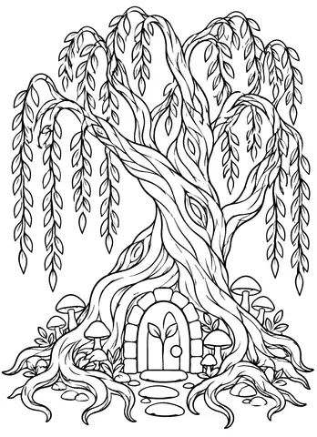 Page 7 of The Willow Gate Coloring Book