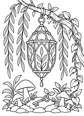 Page 11 of The Willow Gate Coloring Book