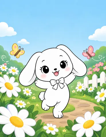 Cover of Bunny in Spring, a kids' activity book by chaieb Roua