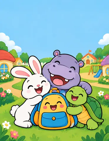 Cover of Giggle Paws and Wobbly Friends, kids' coloring book by Sara Pashaeva