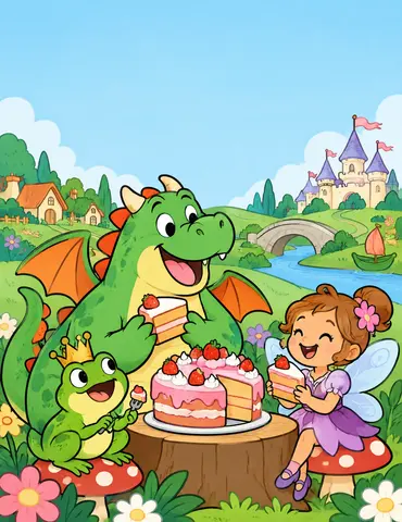 Cover of The Kingdom of Silly Wishes, kids' coloring book by Amy