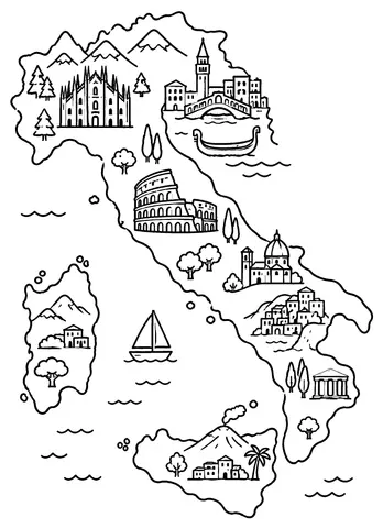 Page 5 of Color Your Way Through Italy