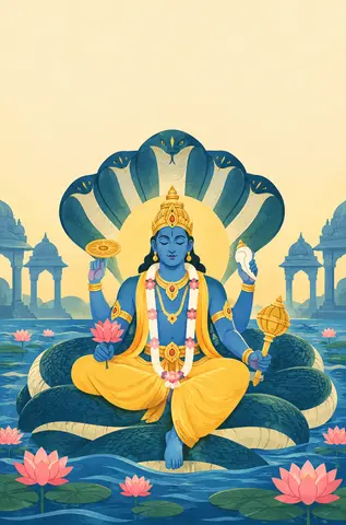 Cover of Names of Lord Vishnu Word Search, word search book by NRIVidyalaya