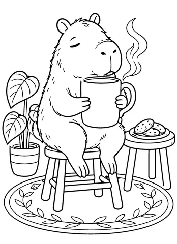 Page 7 of Mentally Unstable Animals – A Coloring Book for Tired Adults