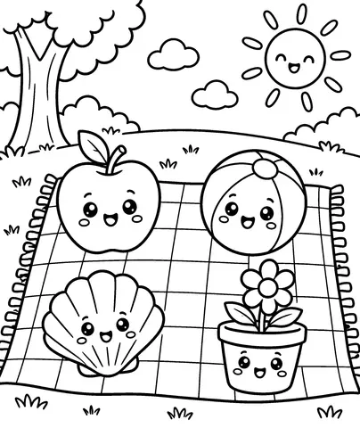 Barter Trouble Find each trading item, then color your favorite.