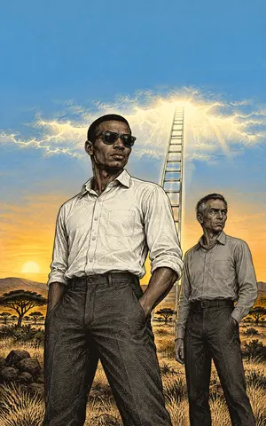 Cover of THE LADDERS, novella & short stories by Aobakwe Sedimo