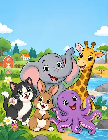 Cover of Des pattes et des bouilles, kids' coloring book by P'tit Monde Magique