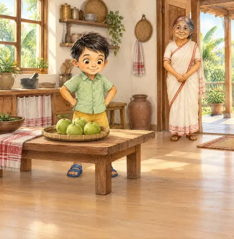 Four guavas were just enough.