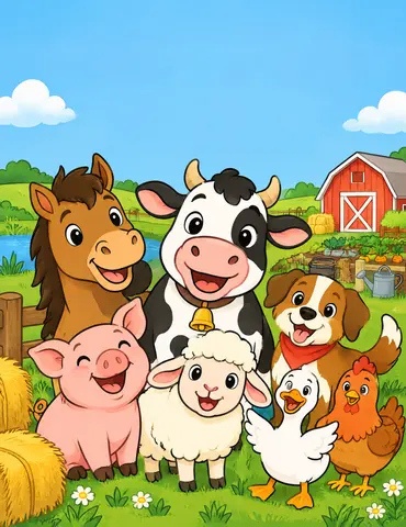 Cover of Fun On The Farm, kids' coloring book by Kimberly Weinreich