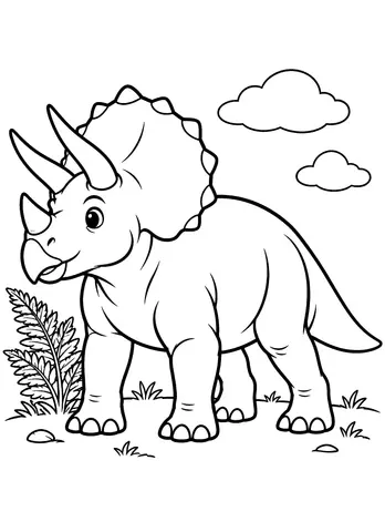 Page 6 of Remi's Amazing Dinosaurs. Colouring in Book