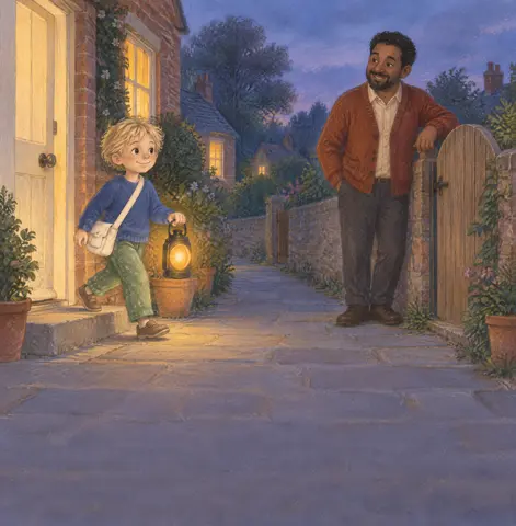 Dennis must return Davi’s lantern before bedtime.
