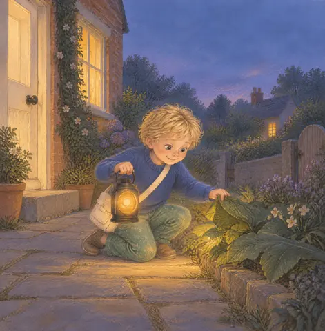 Dennis was seven, and he liked looking under leaves.