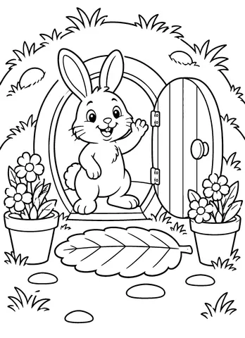 Page 7 of Woodland Nooks to Color