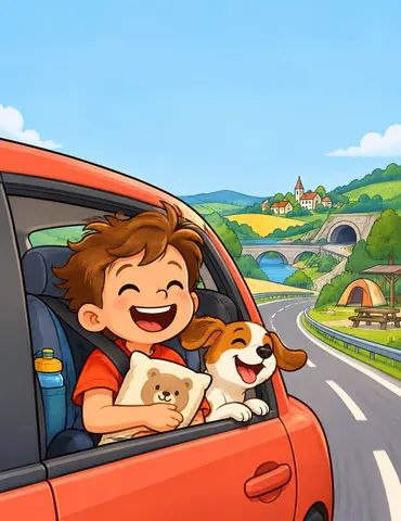 Cover of Miles of Fun: Road-Trip Activities, a kids' activity book by Roland Heimrich