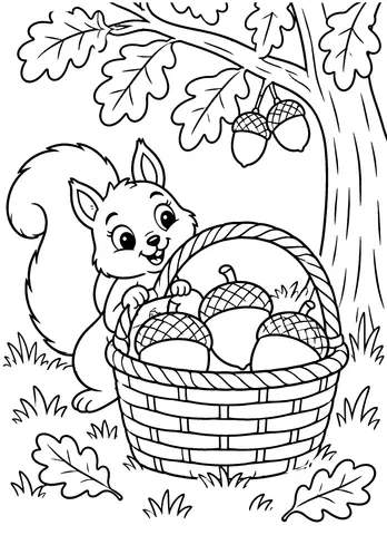 Page 9 of The Cozy Woodland Coloring Book
