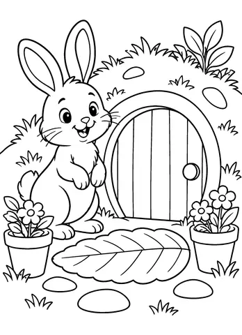 Page 7 of The Cozy Woodland Coloring Book