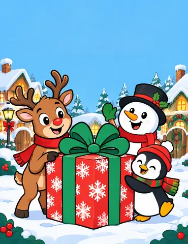 Cover of Christmas Cheer to Colour, kids' coloring book by Sachin Makhija