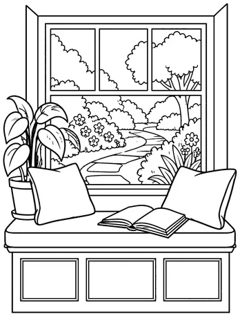 Page 9 of A Quiet Corner to Color