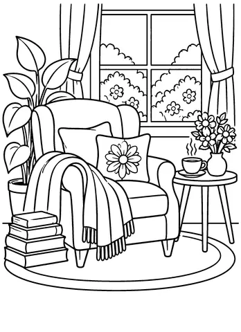 Page 7 of A Quiet Corner to Color