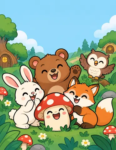 Cover of Wiggly Woods, kids' coloring book by Ángel Ioan Salar Jianu