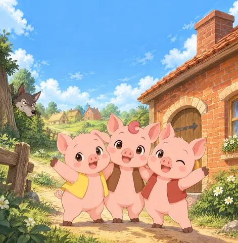 Cover of Les trois petits cochons, picture book by Arsene Huot