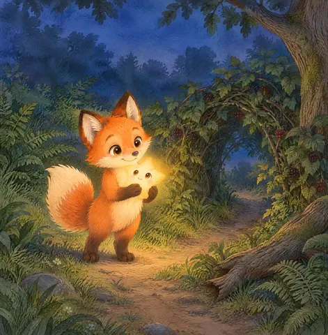 “Up you come,” said Rusty, cupping the star carefully.