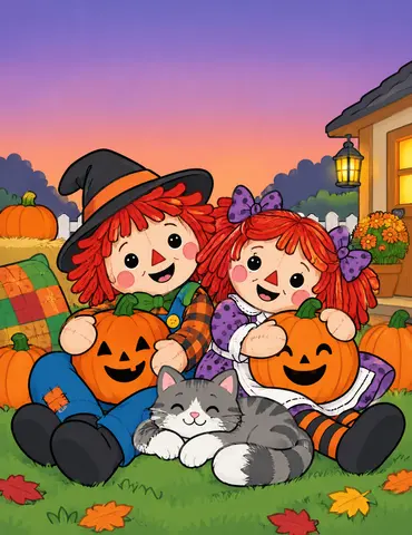 Cover of Ragdoll Boo Bash, a kids' coloring book by Mandy Fresco