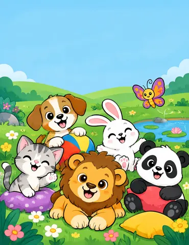 Cover of Mes animaux tout mignons, kids' coloring book by Sarah