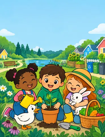 Cover of Little Hands, Happy Habitats, kids' coloring book by Ruhan Uddin