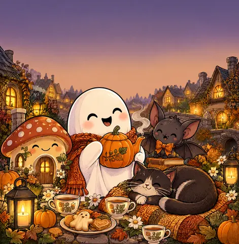 Cover of Snug Little Spooks, adult coloring book by Trash Panda Publishing